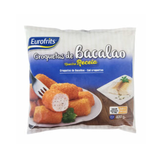 CROQUETA DE BACALAO 33GR /APROX EUROFRITS 10 BOLSAS X400 GR FGNE