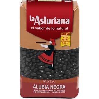 Alubia negra Bolsa 500gr caja x 12 La Asturiana, 12U, FGNE