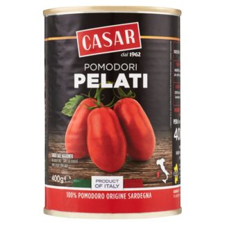 Tomate Entero Pelado Lata 400g Casar, 12U, FGNE