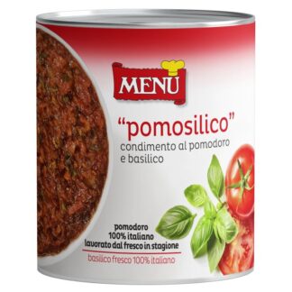 Pomosilico salsa de tomate con albahaca lata 830 g menu, 6U, FGNE