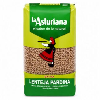 Lenteja pardina Bolsa 500gr caja x 12 La Asturiana, 12U, FGNE
