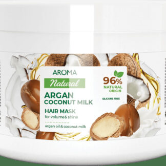 Mascarilla Capilar de Argan y Leche de Coco 450 ml Aroma Natural, 12U, FGNE