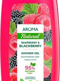 Gel de Baño de Frambuesa y Mora 400 ml Aroma Natural, 12U, FGNE