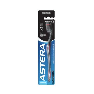 Cepillo Dental Activo 3 Carbon Medio Astera, 12U, FGNE